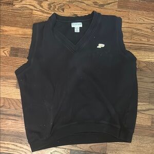 Cutter & Buck Black Sleeveless V-Neck Sweater